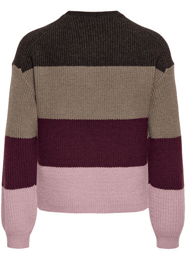 SANDY L/S STRIPE PULLOVER KNIT