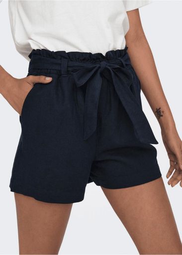 SAY MID WAIST LINEN SHORTS SAY MID WAIST LINEN SHORTS