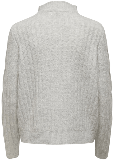 Andrea L/s Zip Cable Pullover Knit