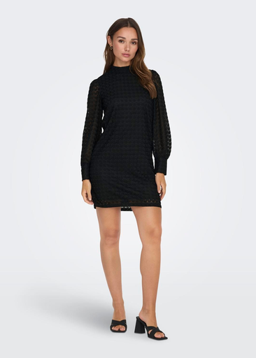 AVERY L/S HIGHNECK LACE DRESS