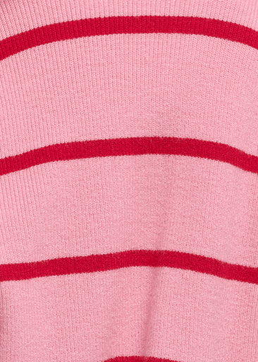 FRANCA SHORT L/S STRIPE KNIT