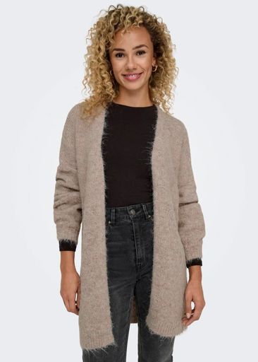 ZOEY LIFE L/S OPEN CARDIGAN KNIT