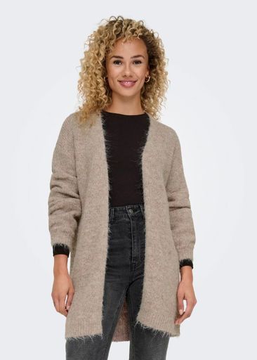 ZOEY LIFE L/S OPEN CARDIGAN KNIT
