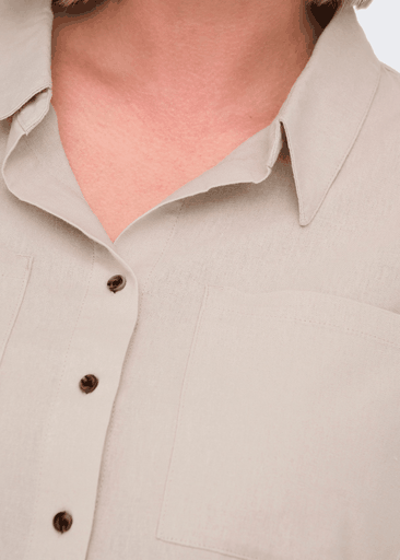 YASMIN-CARO L/S LINEN SHIRT