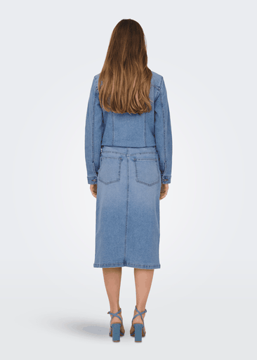 MOON HW MIDI SLIT SKIRT MOON HW MIDI SLIT SKIRT