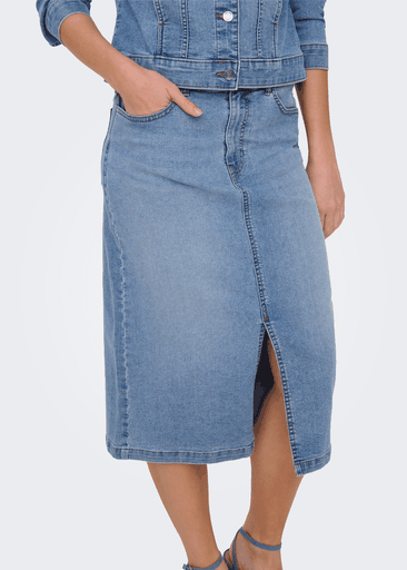 MOON HW MIDI SLIT SKIRT MOON HW MIDI SLIT SKIRT