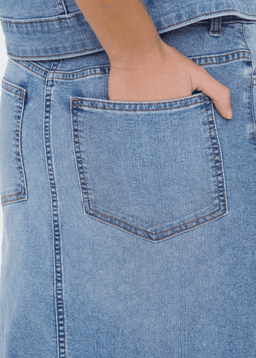 MOON HW MIDI SLIT SKIRT MOON HW MIDI SLIT SKIRT