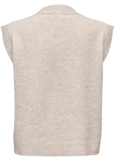 Super S/l V-neck Vest Knt 