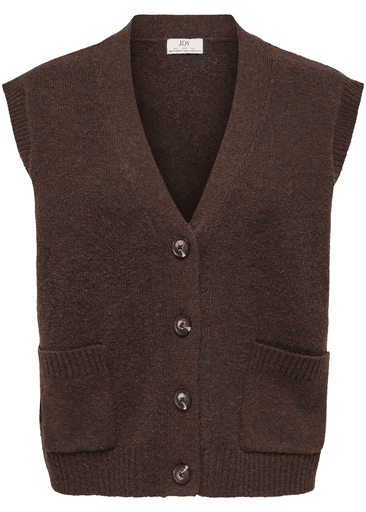 Super S/l V-neck Vest Knt 