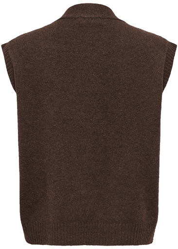 Super S/l V-neck Vest Knt 