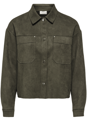 JULLE L/S FAKE SUEDE SHIRT