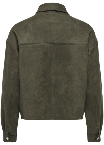 JULLE L/S FAKE SUEDE SHIRT