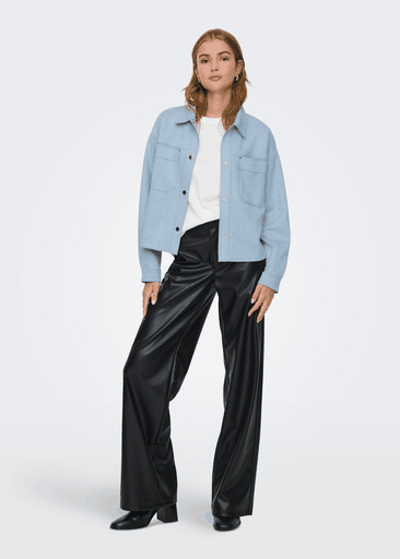 JULLE L/S FAKE SUEDE SHIRT