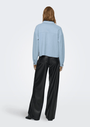 JULLE L/S FAKE SUEDE SHIRT
