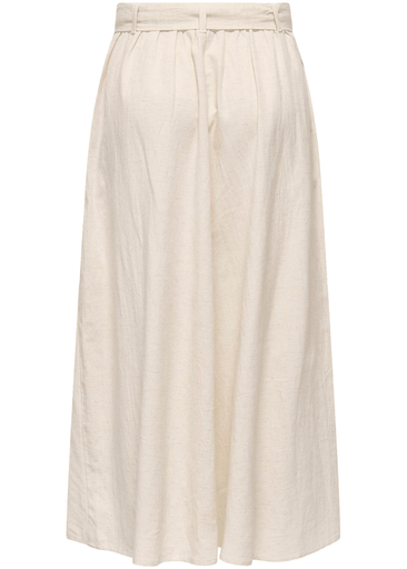 Milan Linen Hw Belted Skirt 