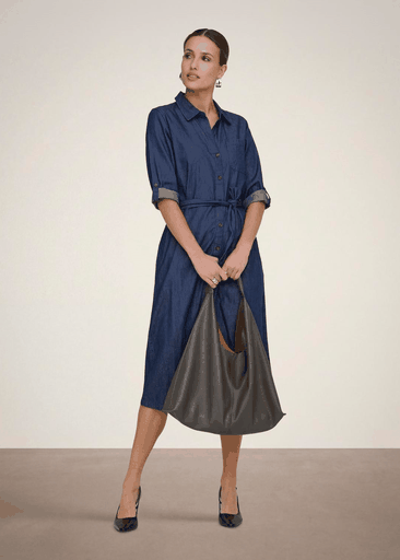 Kai 3/4 Midi Shirt Dress Wvn Dia