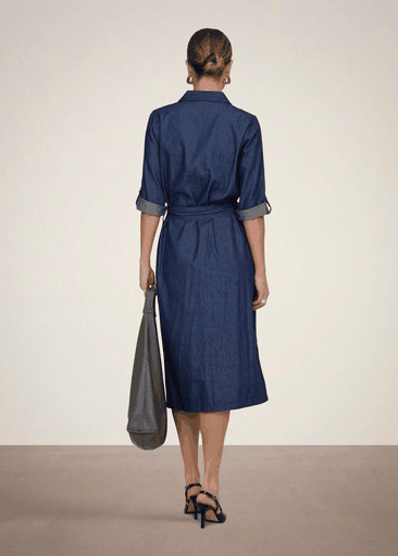 Kai 3/4 Midi Shirt Dress Wvn Dia