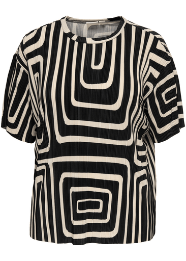 RAVENNA S/S PLISSE AOP TOP