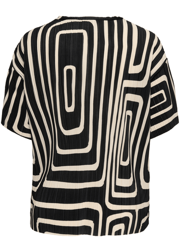 RAVENNA S/S PLISSE AOP TOP