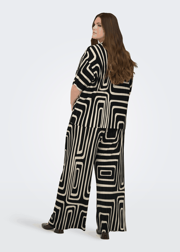 RAVENNA S/S PLISSE AOP TOP