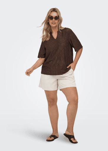 HELLEN S/S V-NECK BLOUSE