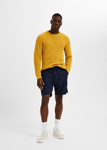 REGULAR-BRODY LINEN SHORTS