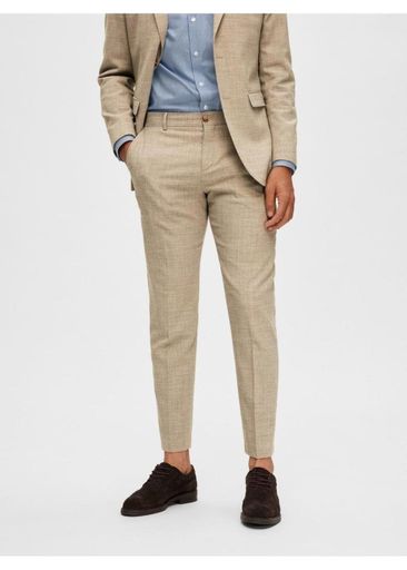 SLIM-OASIS LINEN TROUSERS