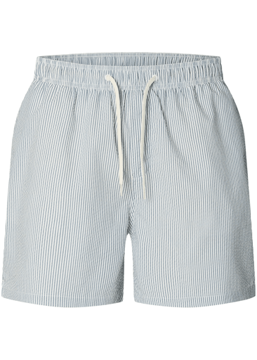 Cooper-Seersucker Swimshorts