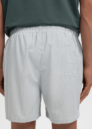 Cooper-Seersucker Swimshorts