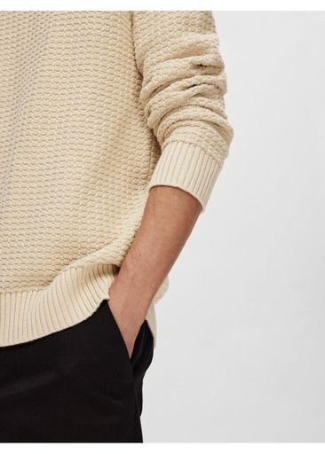 THIM LONG SLEEVE KNIT STRUCTURE CREW NECK