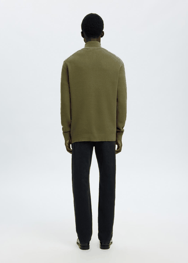 DANE LS KNIT STRUCTURE HALF ZIP