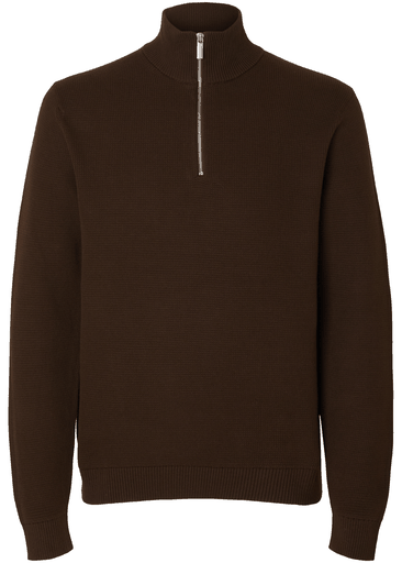 DANE LS KNIT STRUCTURE HALF ZIP