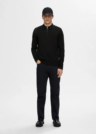 BERG LS HALF ZIP POLO