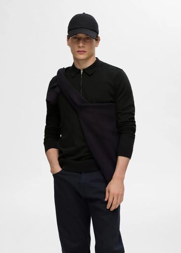 BERG LS HALF ZIP POLO