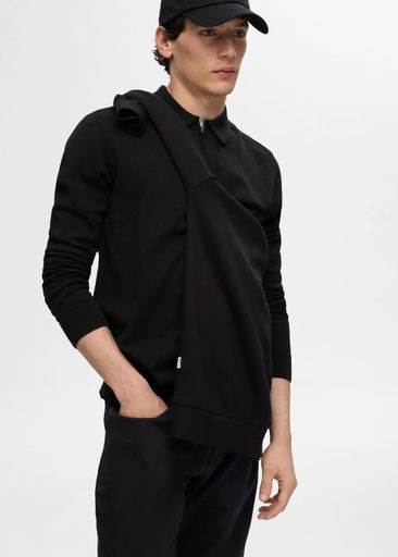 BERG LS HALF ZIP POLO