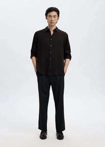 CHARLIE TENCEL SATIN LS SHIRT