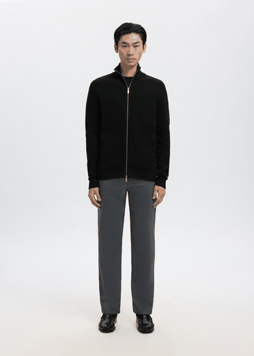 DANE LS KNIT STRUCTURE FULL ZIP