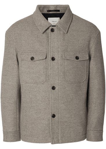 MITCH WOOL BLEND SHACKET