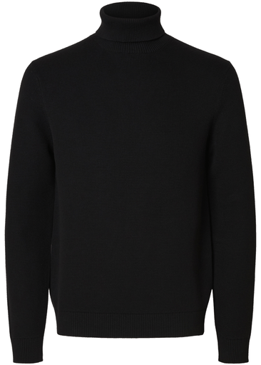 DANE LS KNIT STRUCTURE ROLL NECK