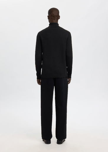 DANE LS KNIT STRUCTURE ROLL NECK