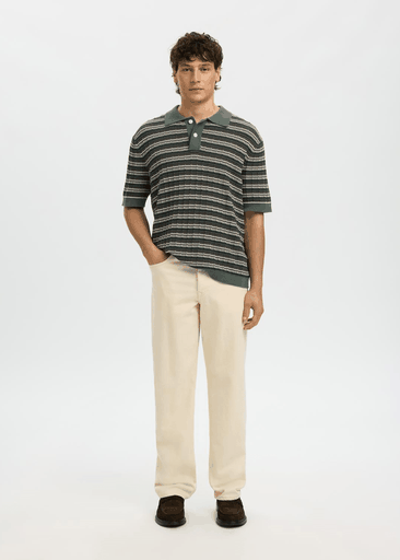 DANE SS KNIT COLOR STRUCTURE POLO