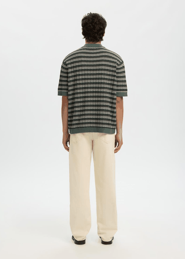 DANE SS KNIT COLOR STRUCTURE POLO