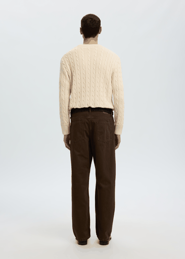 BRAUN KNIT CABLE CREW