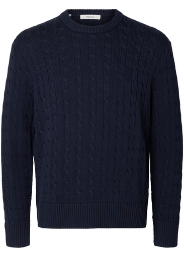 BRAUN KNIT CABLE CREW