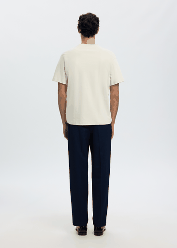 TAJ MID WGT PEACH SS O-NECK TEE