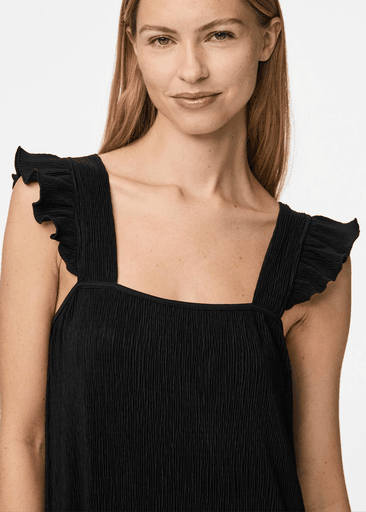 FLORA STRAP FLOUNCE DRESS FLORA STRAP FLOUNCE DRESS