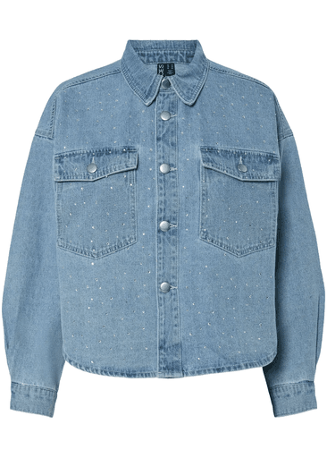TAMRA RHINESTONE DENIM JACKET