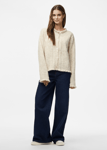 JASMIJN LS O-NECK KNIT CARIDGAN