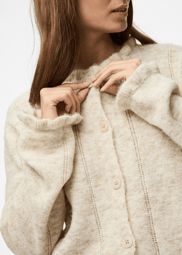 JASMIJN LS O-NECK KNIT CARIDGAN