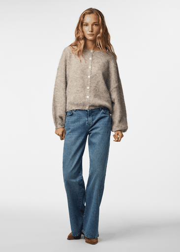 ALLIE LS O-NECK KNIT CARDIGAN